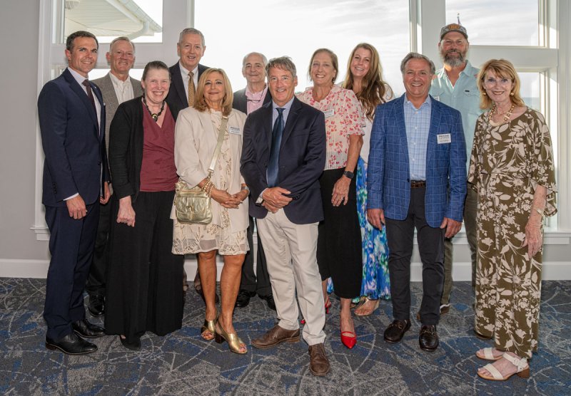 The Lewes Chamber of Commerce celebrated its 50th anniversary of incorporation in Delaware at its annual installation dinner Sept. 23 at Lewes Yacht Club. The current board of directors who were installed include (l-r) Travis Olszewski, director; Jim Smith, director; Jen Mason, director; Ray Book, past president; Nikky Fisher, president; Jeff Fried, treasurer; Heath Gerke, vice president; Lisa McDonald, director; Maggie Lingo, recording secretary; Ken Norman, director; Mark Carter, corporate secretary; and Betsy Reamer, executive director. ANN RHOADS PHOTOS